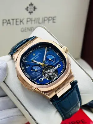 Automatic Patek Philippe Leather Wristwatch