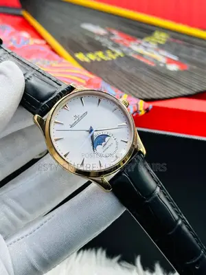 Automatic Jaeger - Lecoultre Leather Wristwatch
