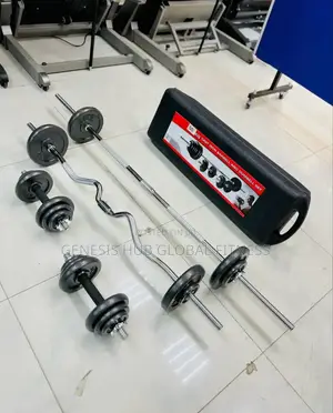 55kg Barbell Set And Dumbells York561