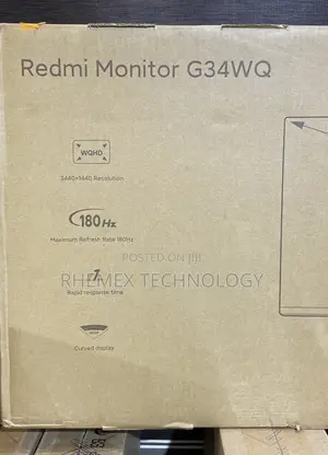 Xiaomi Redmi G34wq 180hz 34" Curved Gaming Monitor With RGB