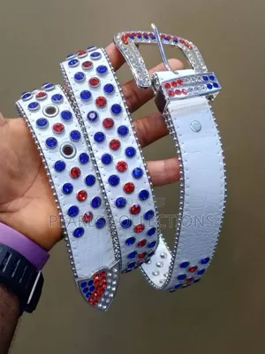 New Design Fashion Leather Blue Belt