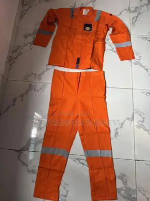 Fire Retardant Orange Coverall Up&Down With Reflective