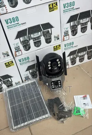 Solar Powered Smart Alarm Security Camera With 360 Rotary Features