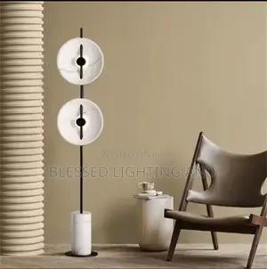 Modern White and Black Led Marble Design Floor Lamps for Living Room