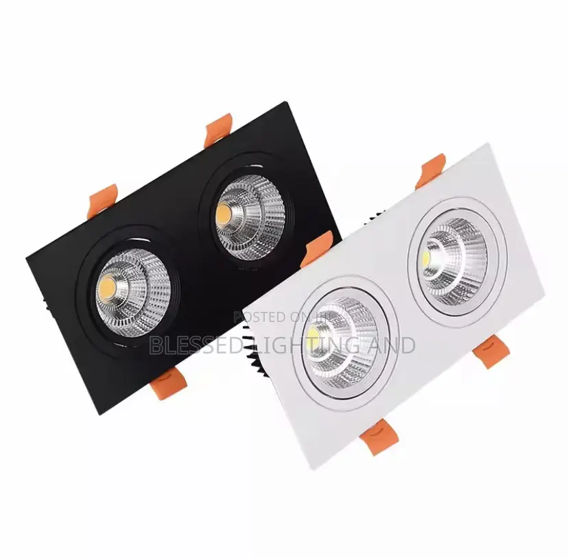 Double Head Recessed Dimmable Led Ceiling Downlight