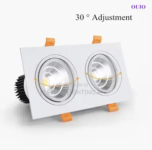 Double Head Recessed Dimmable Led Ceiling Downlight