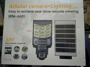 Ai Solar Street Light With CCTV Camera 3 Views 500watts