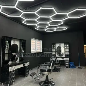 Led Hexagon Lighting for Car Garage, Barbershop, Diy Shaped