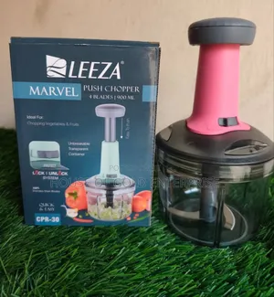 Leeza Marvel Push Chopper 4 Blades 900ml (Manual)
