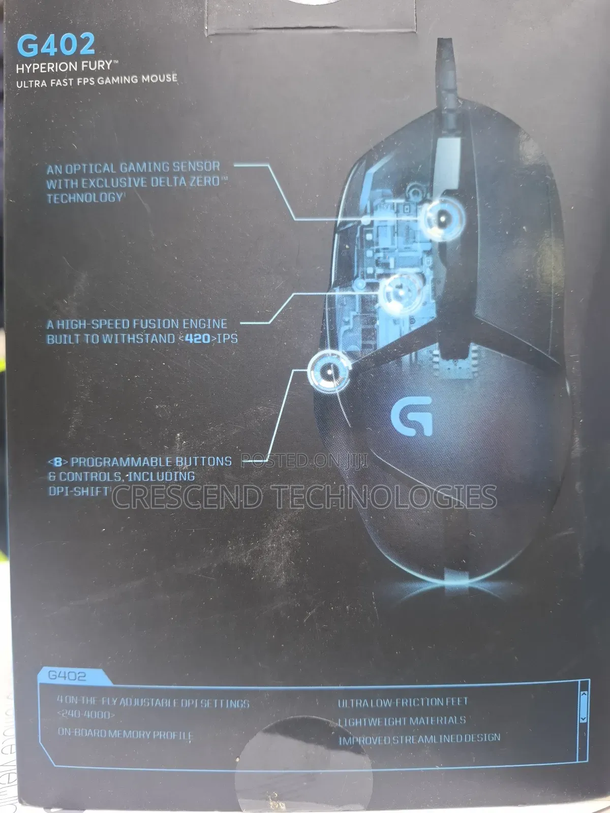 G402 Hyperion Logitech Wired Mouse