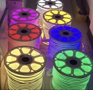 220v Dimmable Cob Led Neon Strip Light With Switch/ Dimmer Eu Plug 288