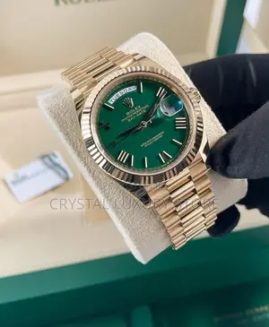 Rolex Quality Luxury Men Chain Strap Wristwatch