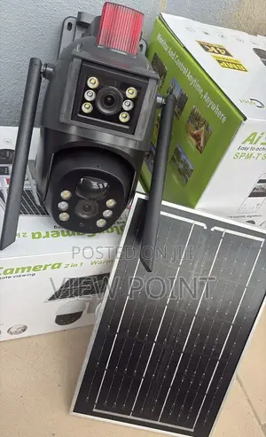Dual Lens Ai  Motion Tracker,Waterproof Solar Powered Cctv Camera