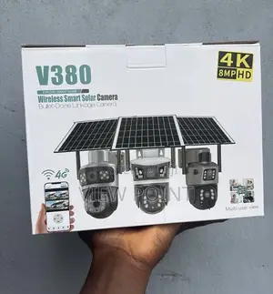 V380 Pro 4g Dual Lens Ptz Solar Security Camera