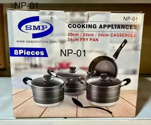 8pcs Non Stick Cooking Pots