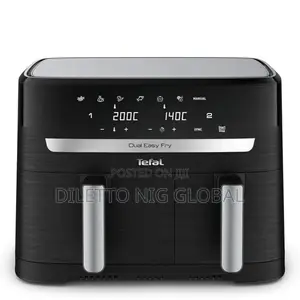 Tefal Easy Fry Dual Zone Digital Air Fryer, 2 Drawers, 8.3l, 8in1