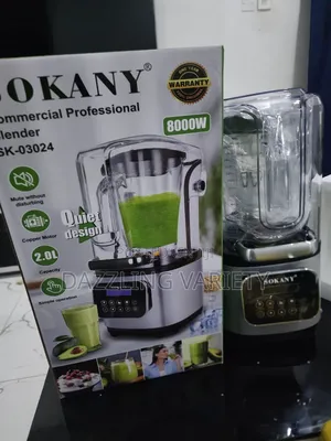 Sokany Heavyduty Soundproof Commercial/Professional Blender (Digital)
