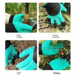 2pcs High Quality Garden Gloves With Attached Claws