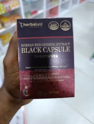 Korean Red Ginseng Capsule: Boost Circulation Erection