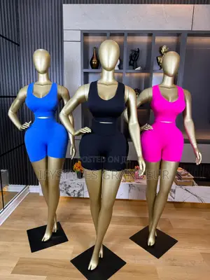 V-Neck Super Thick Scrunchies High Waist 2 Pieces Set
