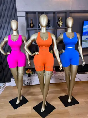 V-Neck Super Thick Scrunchies High Waist 2 Pieces Set