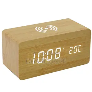 Wooden Digital Alarm Clock