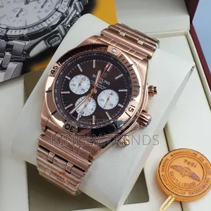 Breitling Chronometer Gold-Plated Wristwatch