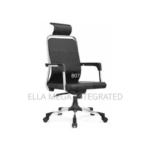 Office Swivel Chair With Arm, Headrest and Adjustable Height