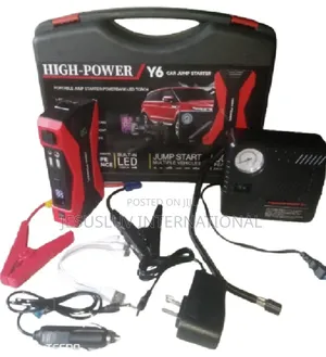 Y6 Jump Starter Tire Inflator for Large -Small Vehicle 12v-Digital