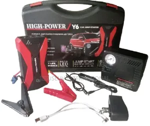 Car Jump Starter With Digital Display Tire Inflator 12volts