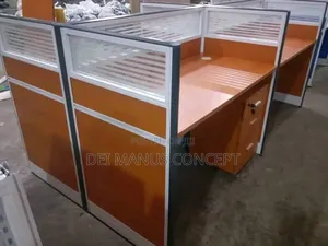 4 Man Workstation With Drawers