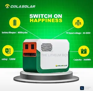 3.6kwh Cola Solar Lithium Battery Solar Generator Power