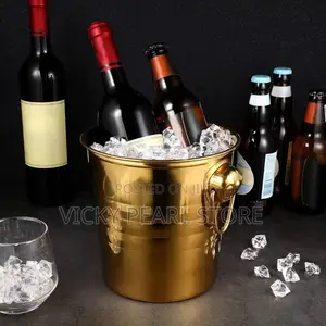 Stainless Steel Gold Wine Bucket