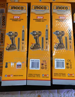 Impact Socket Ingco 20v Cordless 2 PCS Combo Kit