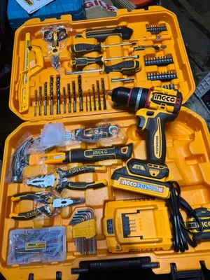 Ingco 165 PCS Tool Set With a 20v Lithium-Ion Cordless Impact Drill (