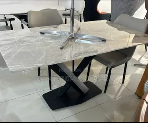 160*90cm Marble Top Table Strong Iron Frame