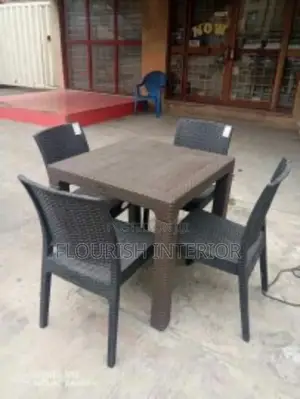 Outdoor Quality Imported Plastics Rattan Chair.
