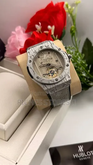 Hublot Suede Leather Wristwatch