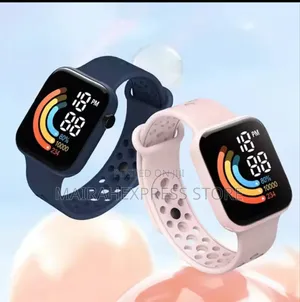Led Creative Dial Rainbow Pattern Electronic Watch