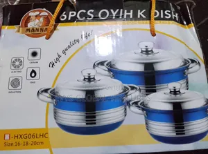 Stainless Steel Cookware Ware Set - 6 PCS