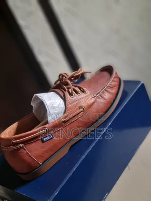 Polo Ralph Lauren Men's Bienne Tumbled Leather Boat Shoes