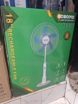 Ocwolves Rechargeable Fan - 18"