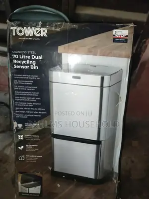 Tower 70l Recycling Sensor Waste Bin