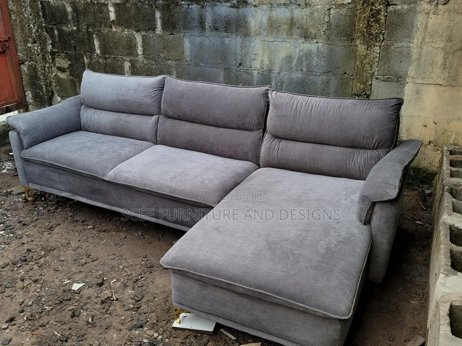 Gray Colour Modern Sectional Couch
