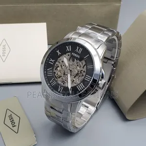 Fossil Automatic Silver Chain Watch