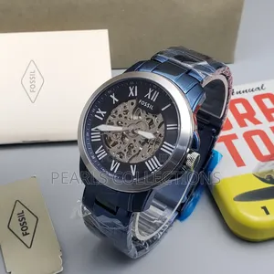 Fossil Automatic Blue Chain Watch