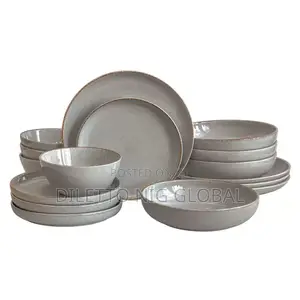 Over Back 16 Piece Stoneware Dinnerware Set in 4 Colours