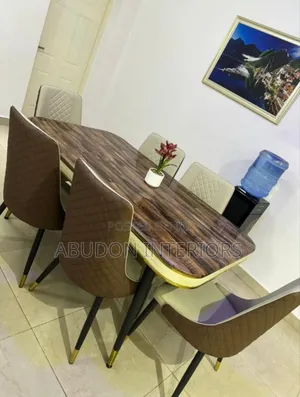 High Grade Six Seater Marble Dining Set
