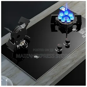 Household Built-in Double Stove.