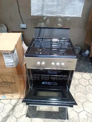 Maxi 4 Burner 60*60 Standing Gas Cooker Maxi 6060 4b Basic Black Grey